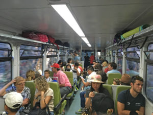Vagón del tren de cremallera de Nuria